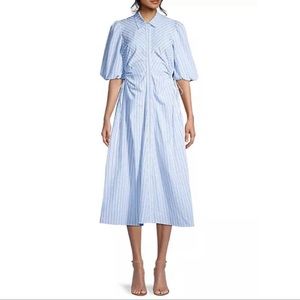 Keyhole Cotton Midi Shirtdress
Bardot